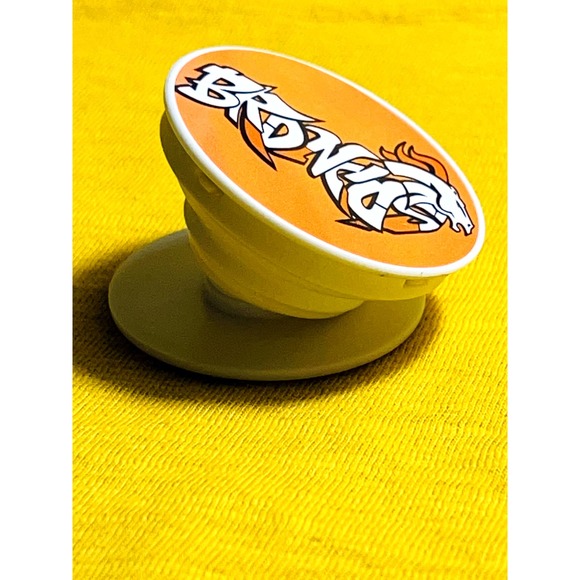 Broncos Font Football Pop Up Phone Accessory With Super Sticky Glue - Picture 3 of 5